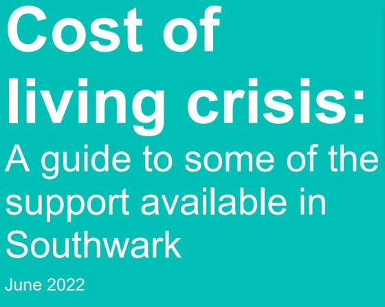 Cost of Living - Guiden to Support in Southwark 